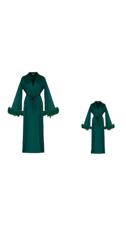 FAMILY LOOK (мама + донечка) СМАРАГД