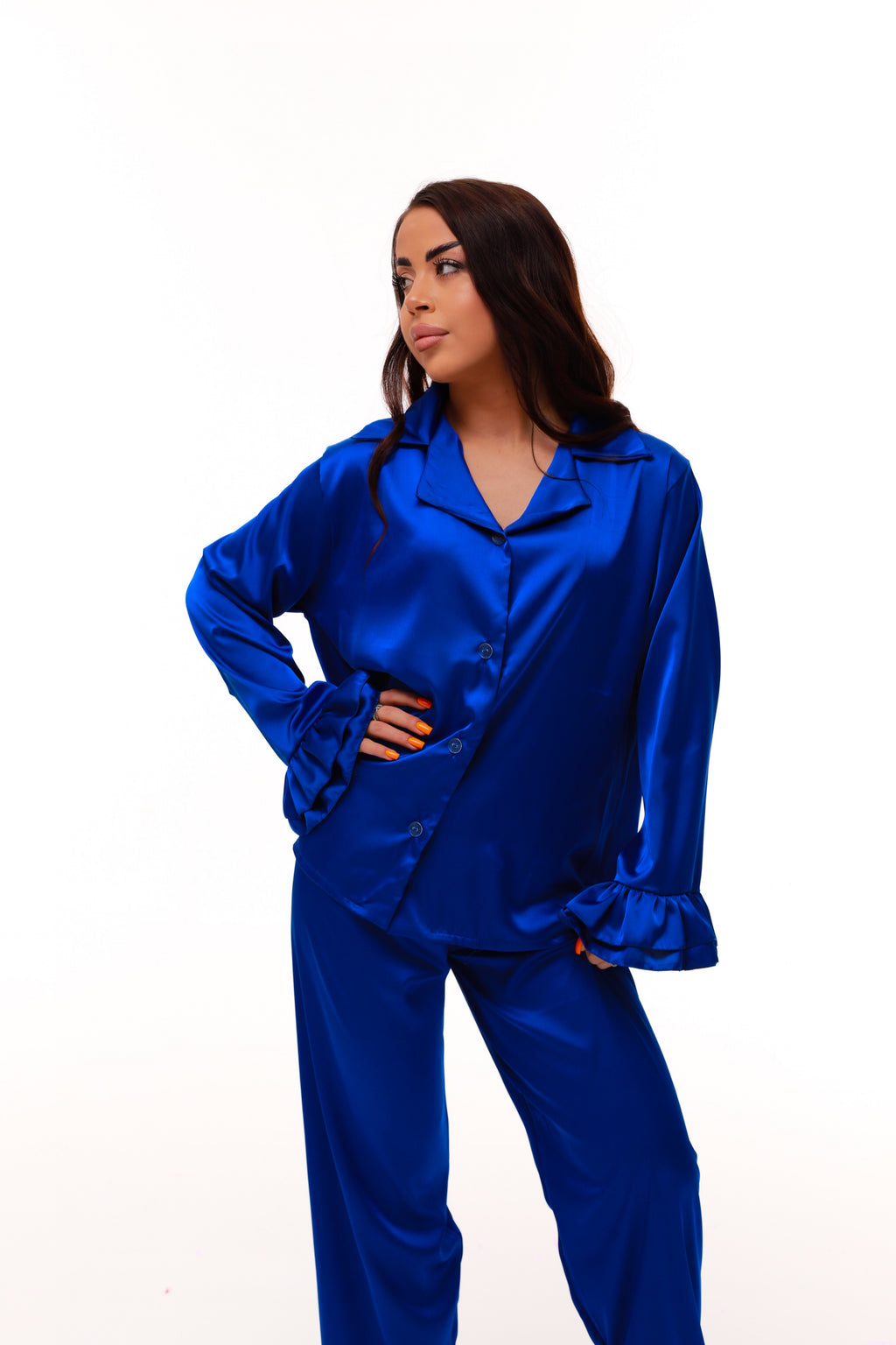 ПІЖАМА З РЮШАМИ ЕЛЕКТРИК