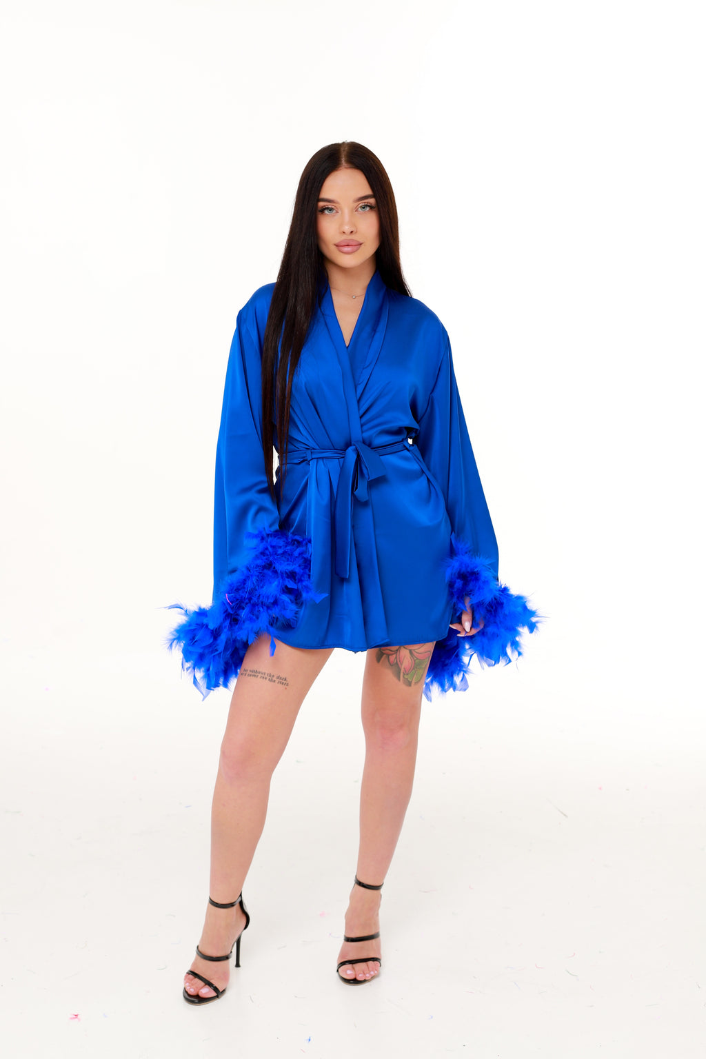 ХАЛАТ З ПІР’ЯМ ЕЛЕКТРИК короткий