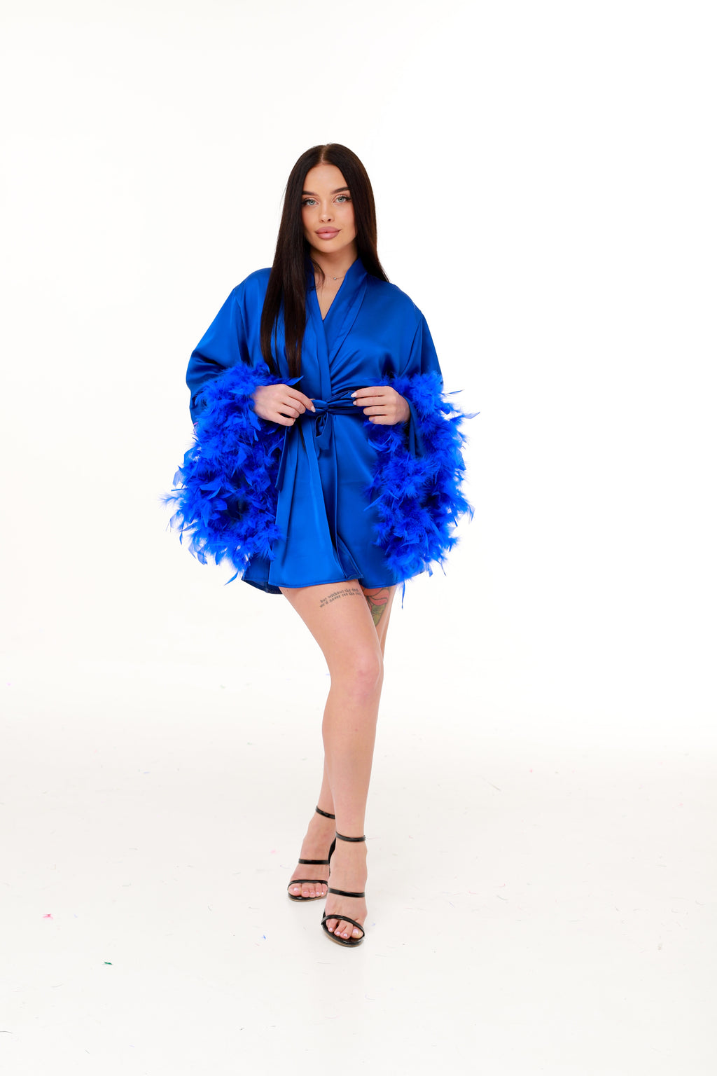 ХАЛАТ З ПІР’ЯМ ЕЛЕКТРИК короткий