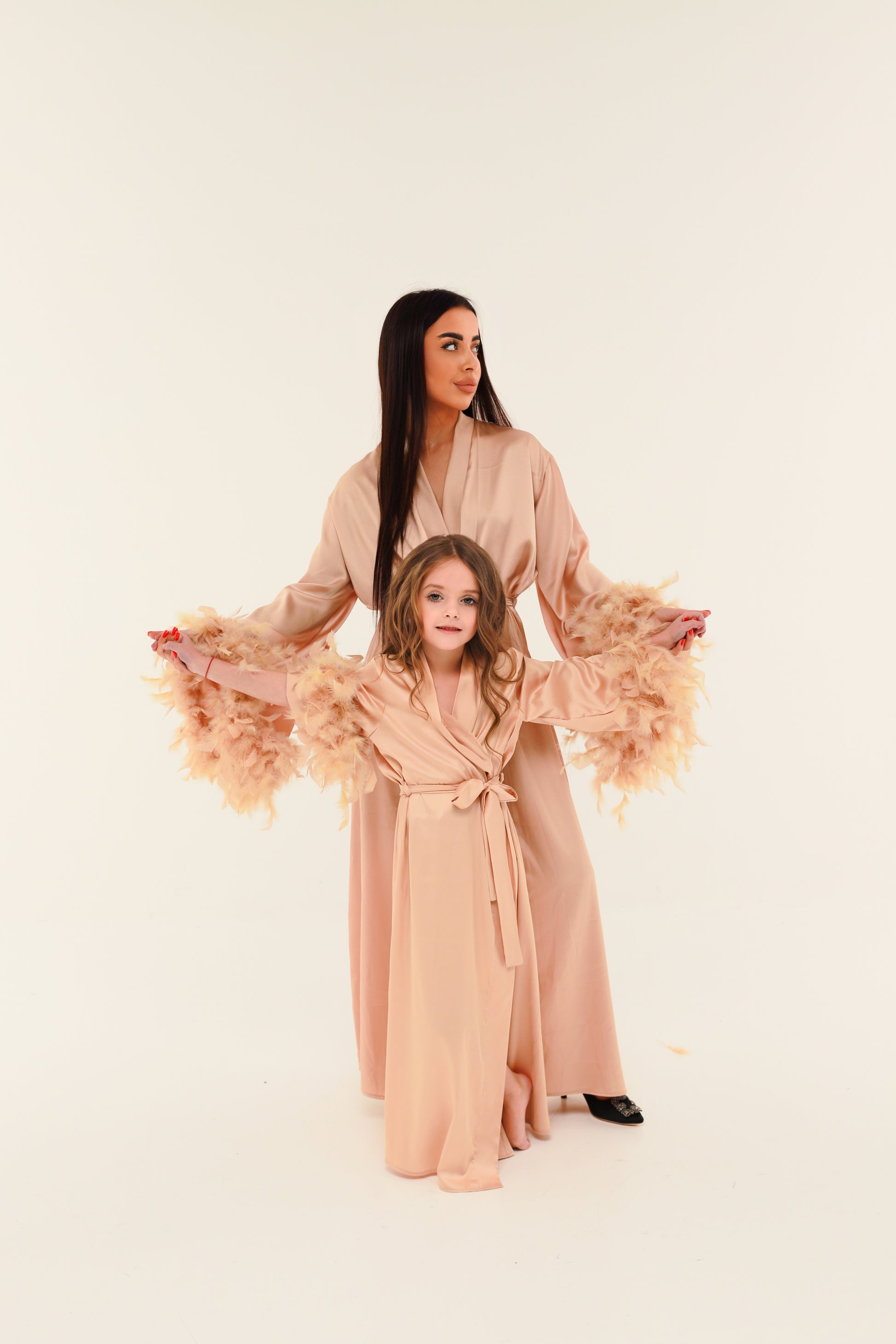 FAMILY LOOK (мама + донечка) БЕЖ