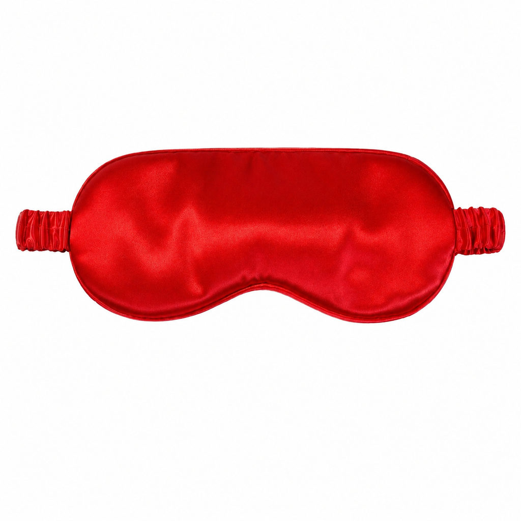 МАСКА ДЛЯ СНУ ШОВКОВА ЧЕРВОНА