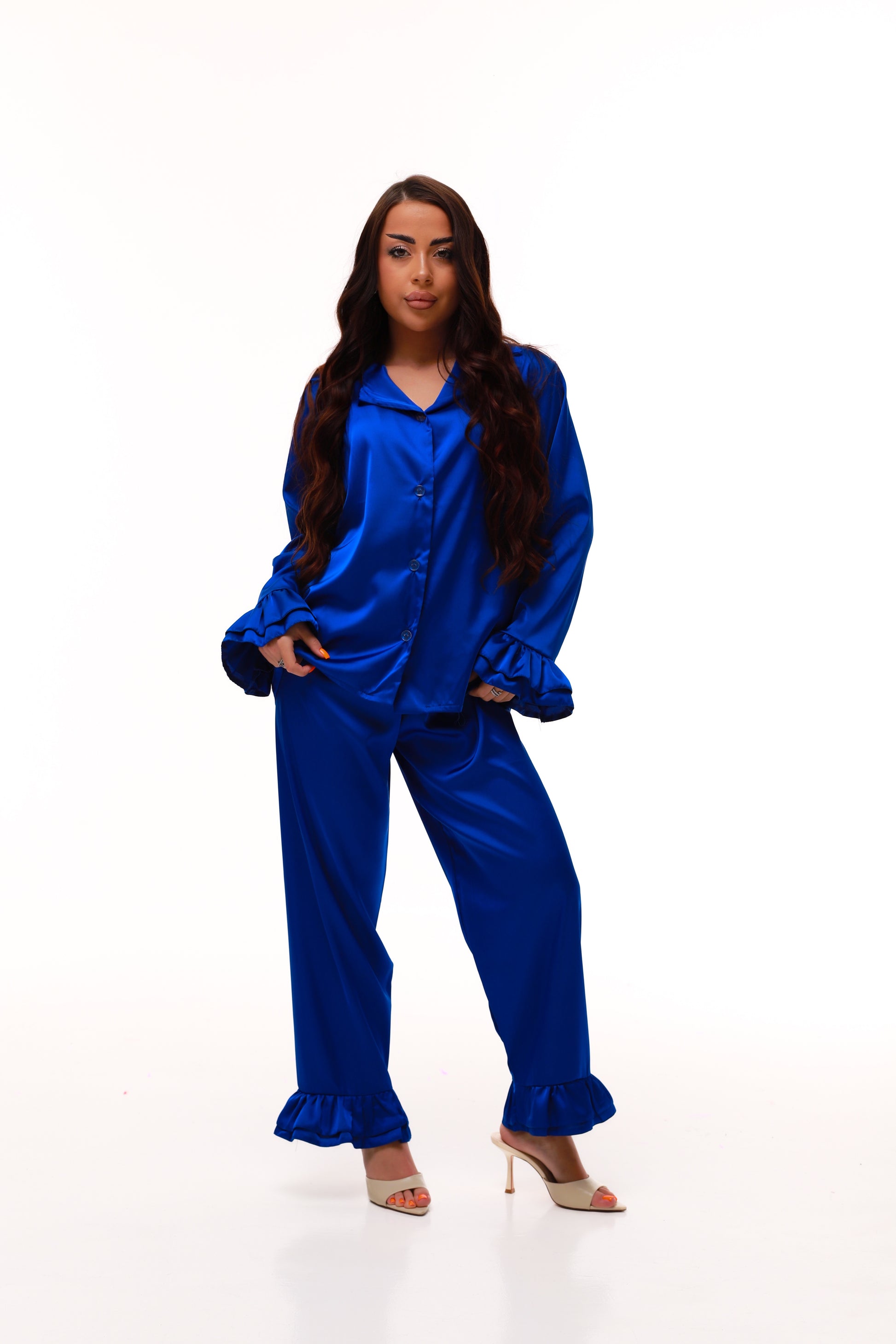 ПІЖАМА З РЮШАМИ ЕЛЕКТРИК